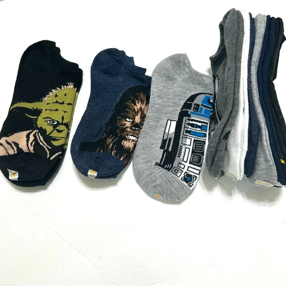 Disney Star Wars Big Kid no show Ankle Socks size L